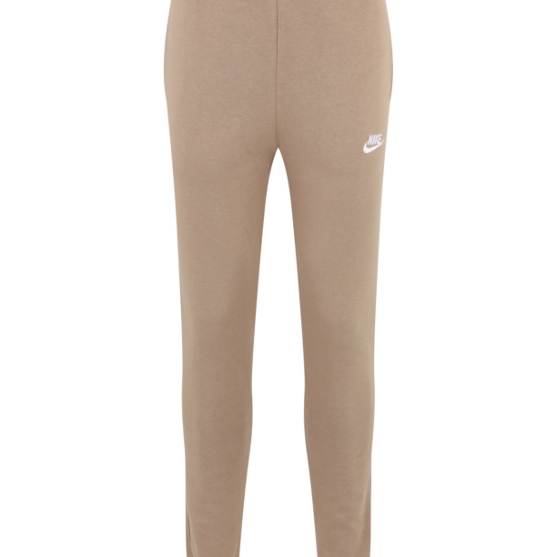 Nike Sportswear Pantaloni 'Club Fleece'  kaki / alb