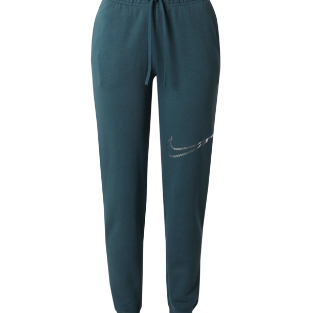 Nike Sportswear Pantaloni 'Club Fleece'  verde / argintiu