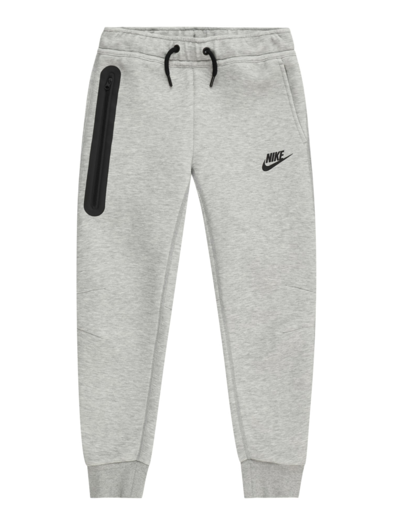 Nike Sportswear Pantaloni 'TECH FLC'  gri amestecat / negru