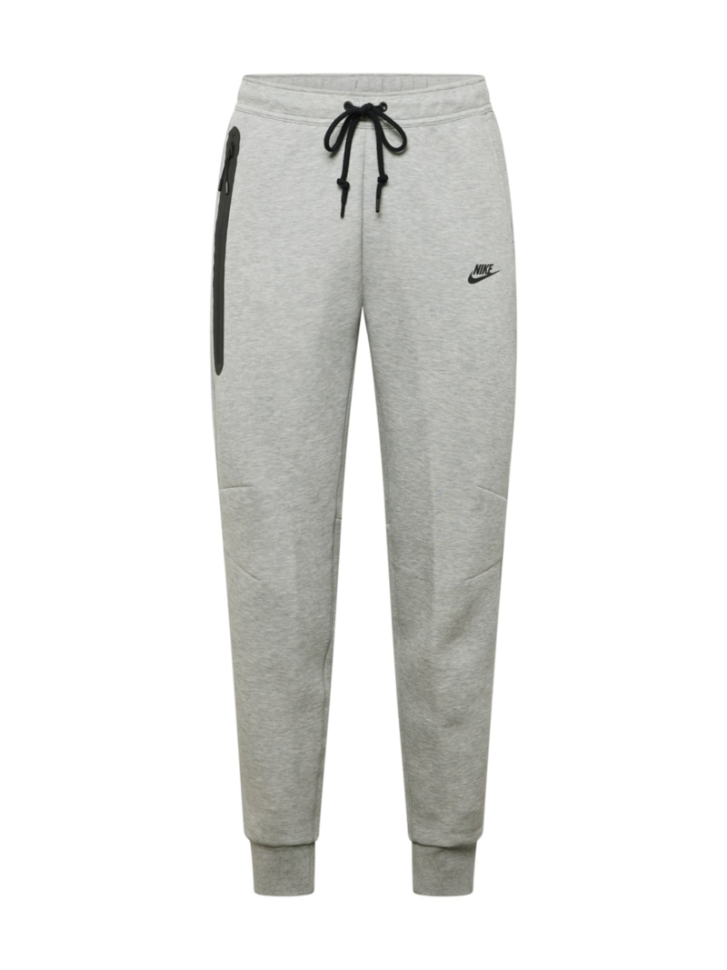 Nike Sportswear Pantaloni 'TECH FLEECE'  gri amestecat / negru