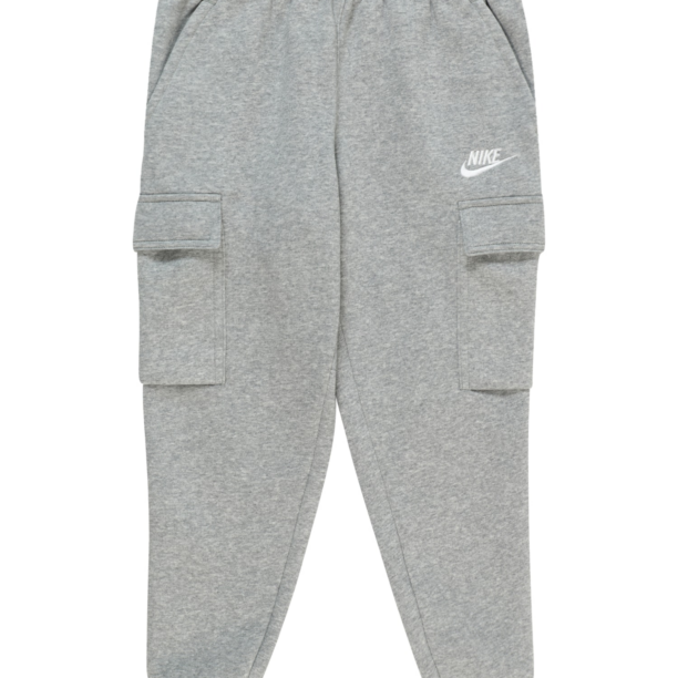 Nike Sportswear Pantaloni  gri / alb