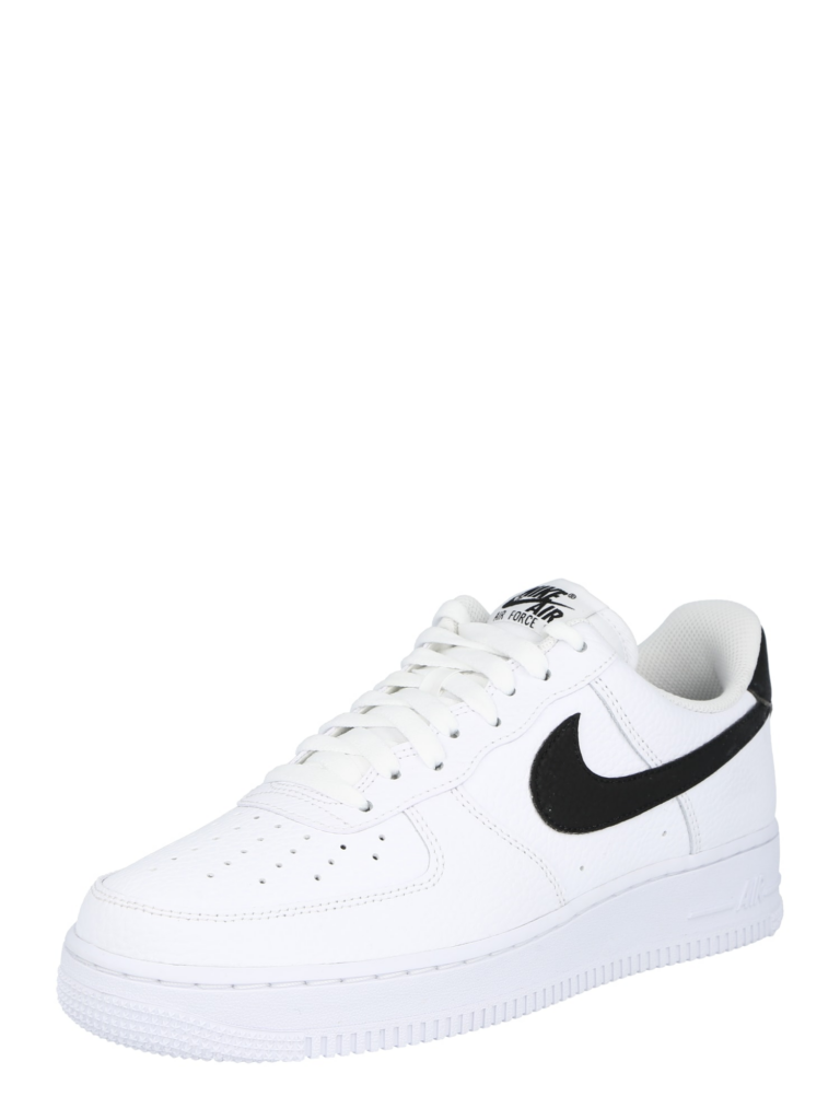 Nike Sportswear Sneaker low 'AIR FORCE 1 07'  negru / alb