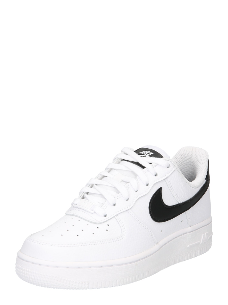 Nike Sportswear Sneaker low 'AIR FORCE 1 07'  negru / alb