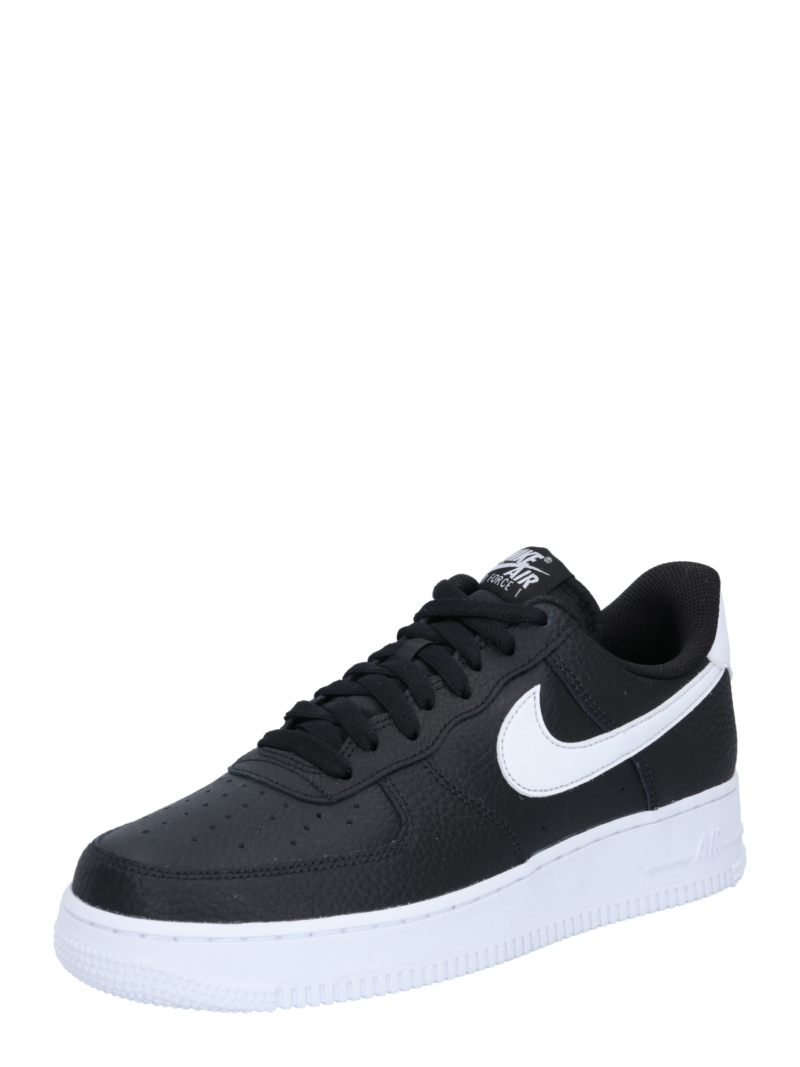 Nike Sportswear Sneaker low 'AIR FORCE 1 07'  negru / alb