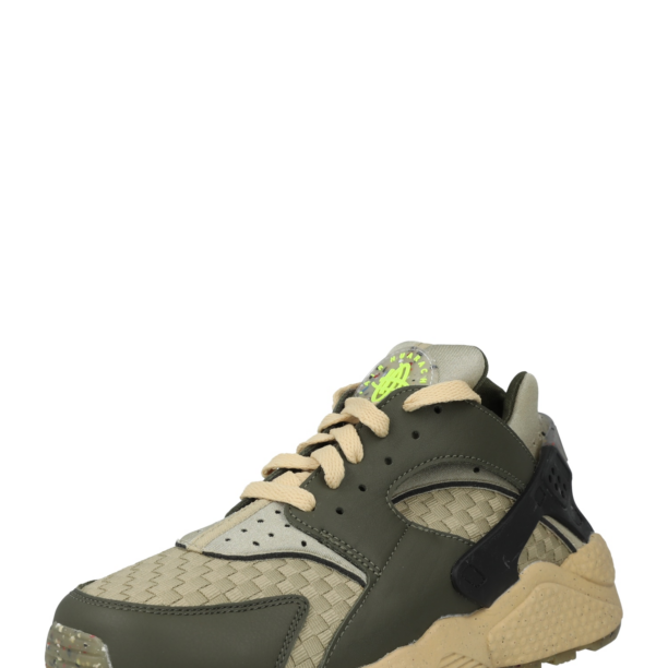 Nike Sportswear Sneaker low 'AIR HUARACHE CRATER PRM'  kaki / verde pastel / negru