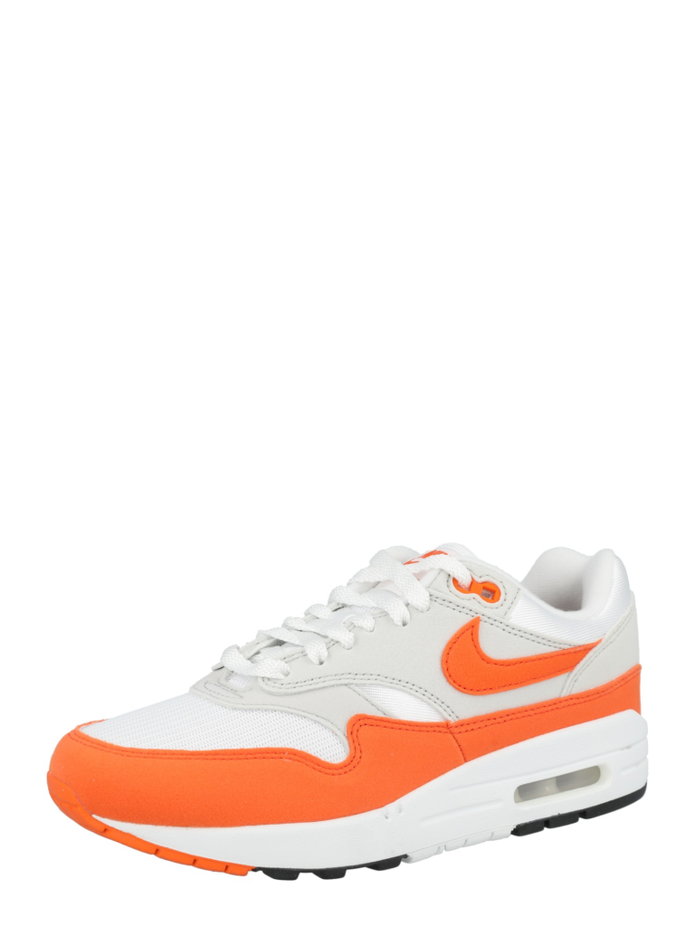 Nike Sportswear Sneaker low 'Air Max 1 87'  gri deschis / portocaliu / alb