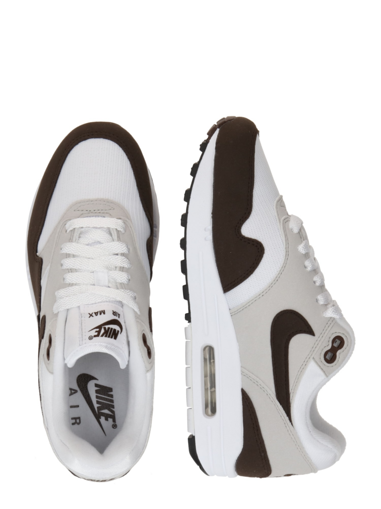 Nike Sportswear Sneaker low 'Air Max 1 87'  maro închis / gri / alb