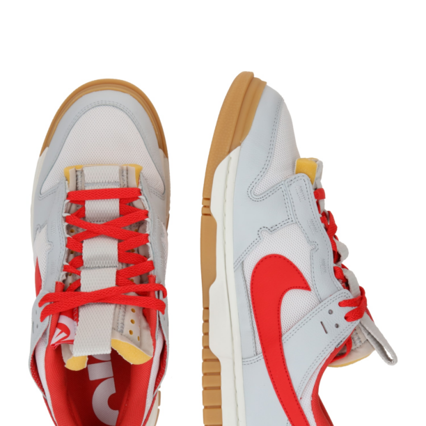 Nike Sportswear Sneaker low 'Dunk'  gri deschis / roșu / alb