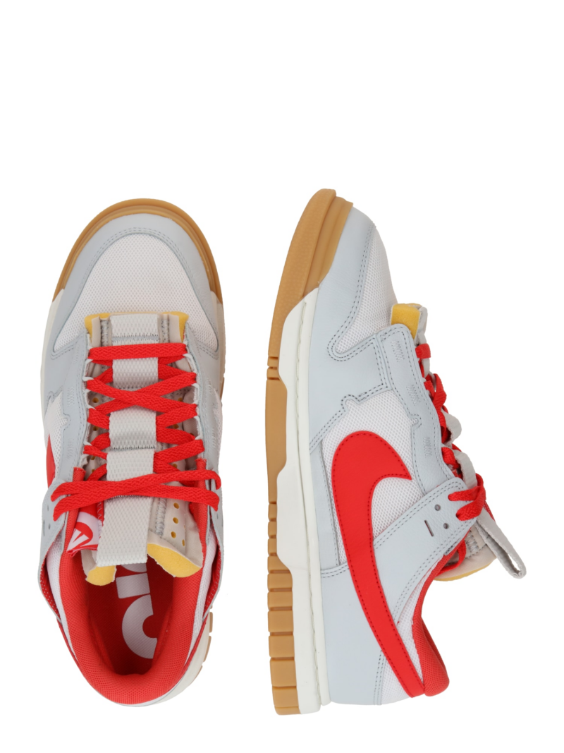 Nike Sportswear Sneaker low 'Dunk'  gri deschis / roșu / alb