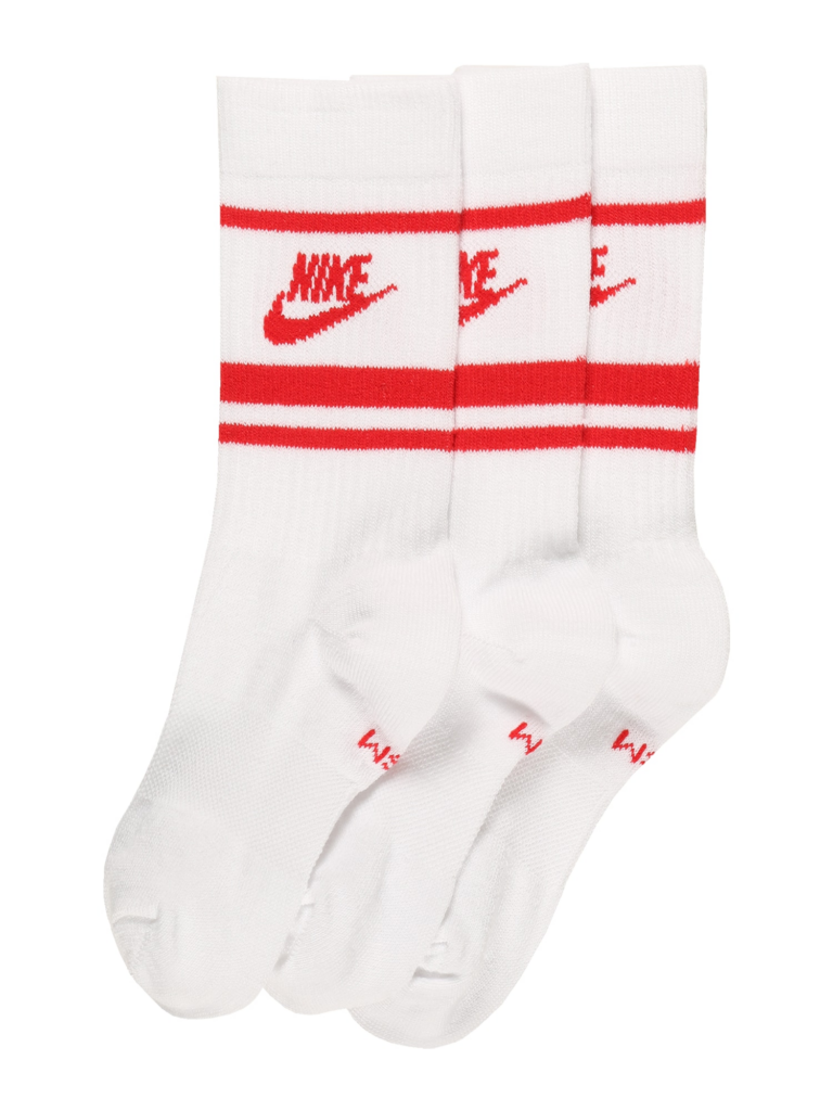 Nike Sportswear Șosete 'Everyday Essential'  roșu / alb