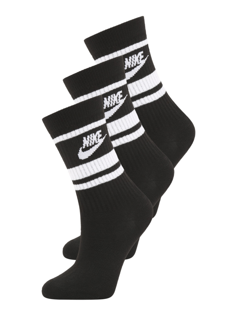 Nike Sportswear Șosete  negru / alb