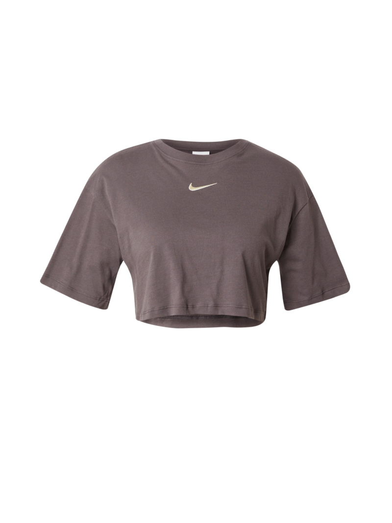 Nike Sportswear Tricou  crem / gri închis