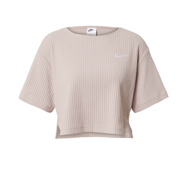 Nike Sportswear Tricou  gri taupe / alb