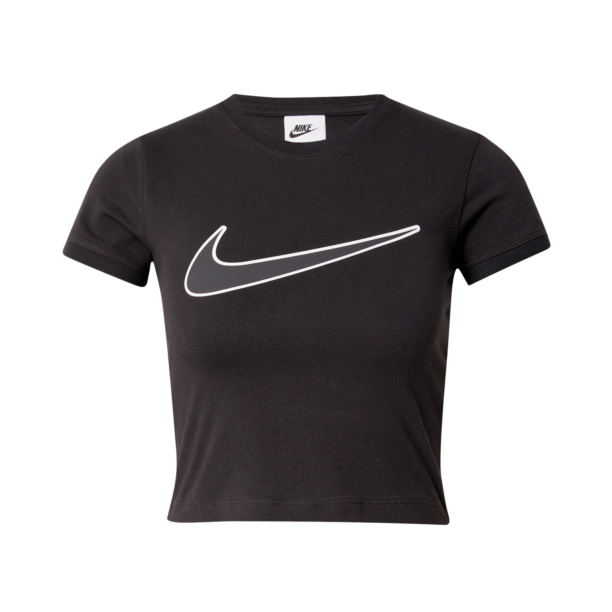 Nike Sportswear Tricou  negru / alb