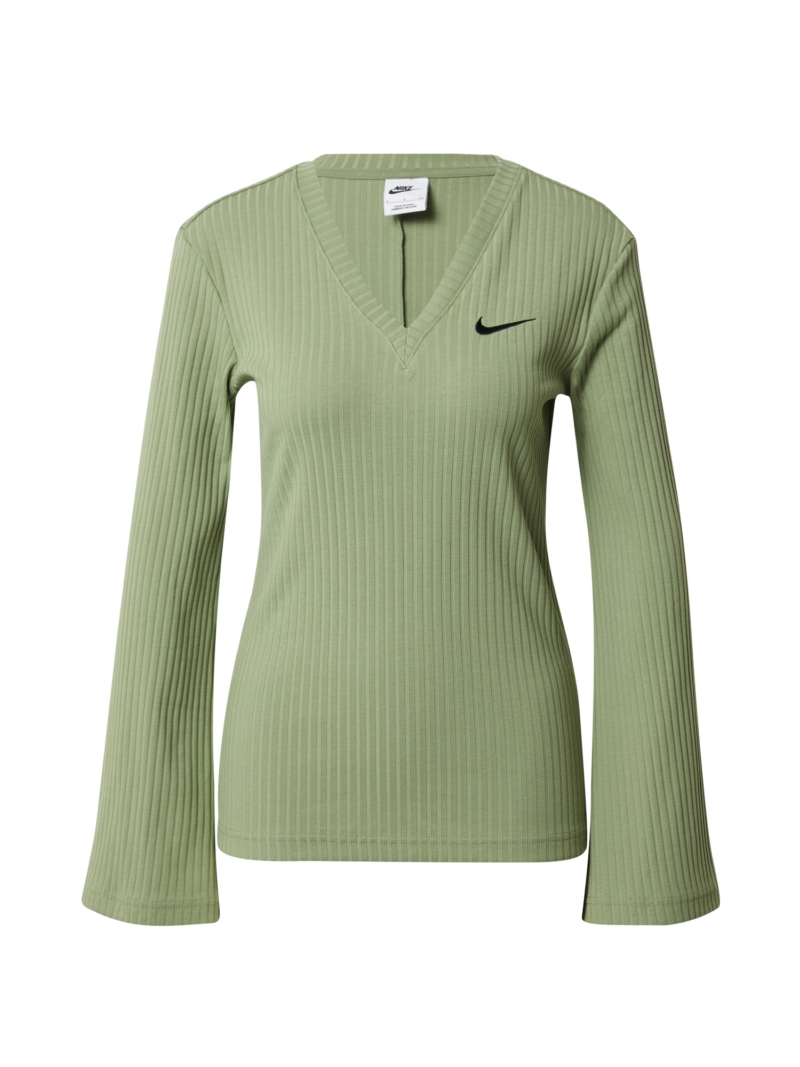 Nike Sportswear Tricou  verde măr / negru