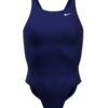 Nike Swim Costum de baie sport 'Fastback'  albastru închis / alb