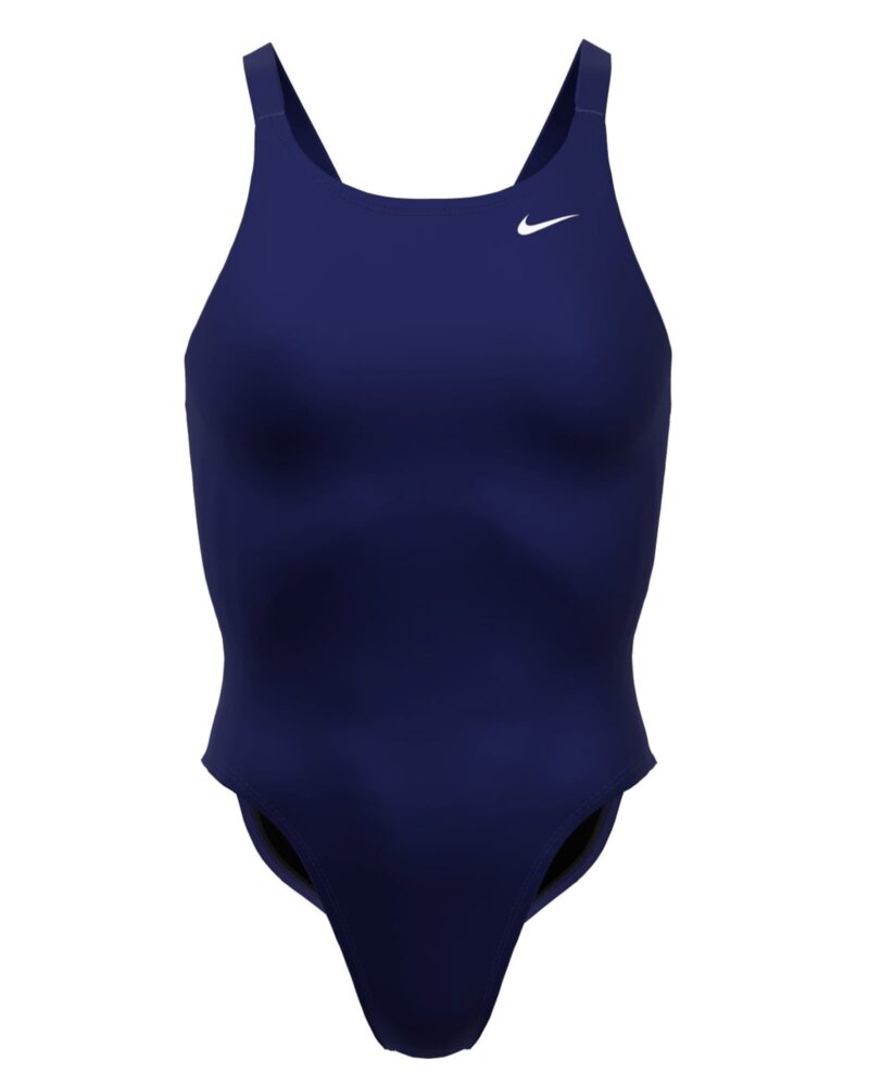 Nike Swim Costum de baie sport 'Fastback'  albastru închis / alb