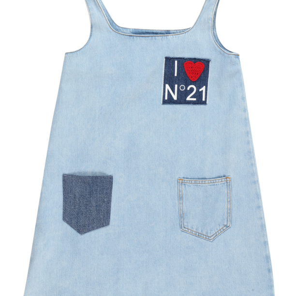 N°21 Rochie  albastru noapte / albastru denim / sângeriu / alb