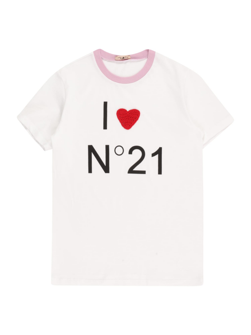 N°21 Tricou  roz / roșu / negru / alb