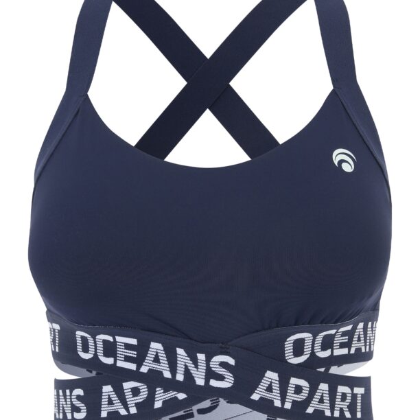 OCEANSAPART Sutien sport 'Beauty'  albastru închis / alb murdar