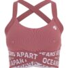 OCEANSAPART Sutien sport 'Beauty'  maro ruginiu / alb