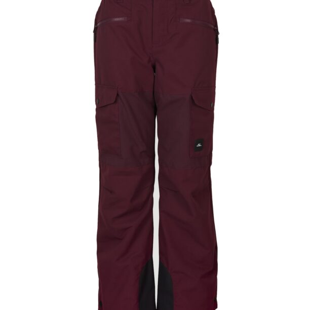 O'NEILL Pantaloni sport  roșu bordeaux / negru