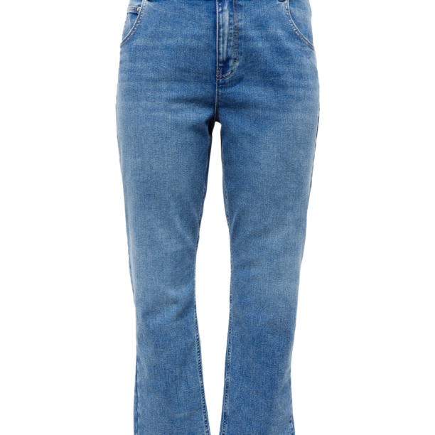 ONLY Carmakoma Jeans 'Robbie'  albastru denim / maro deschis