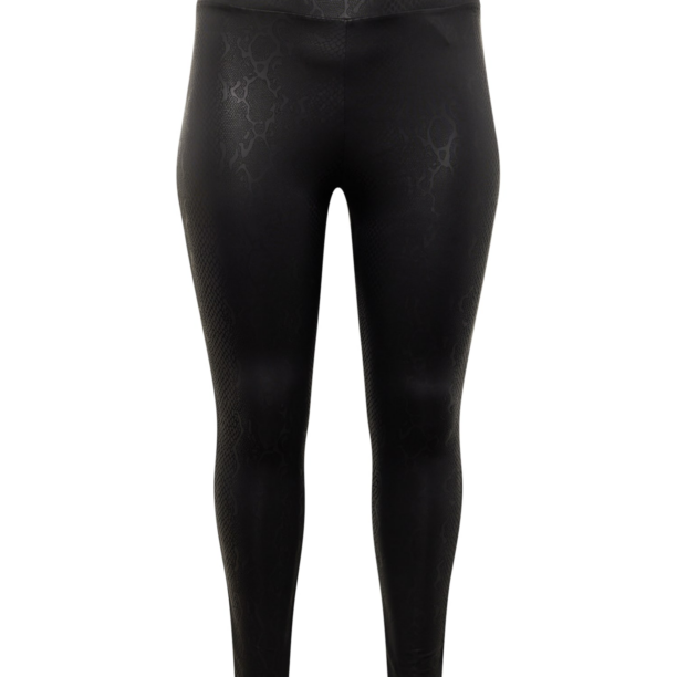 ONLY Carmakoma Leggings 'SANIRA'  gri metalic / negru