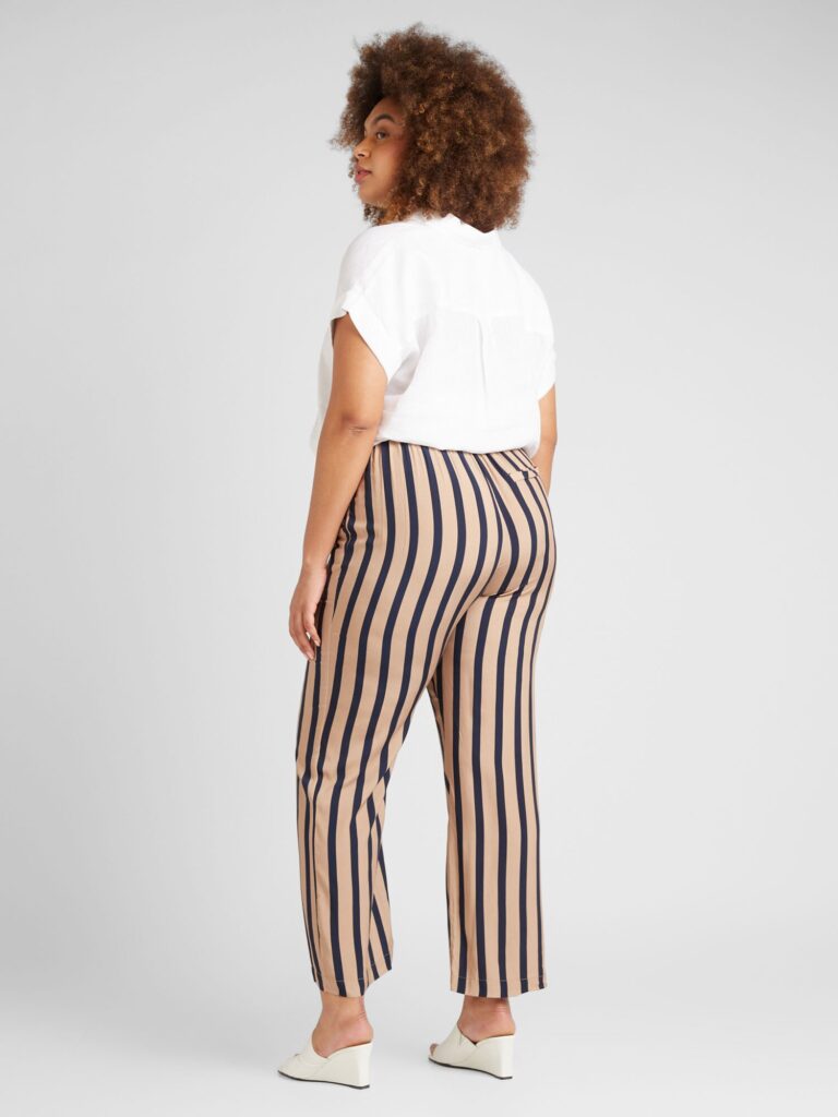 ONLY Carmakoma Pantaloni 'CHEYENNE'  bleumarin / maro cappuccino preţ