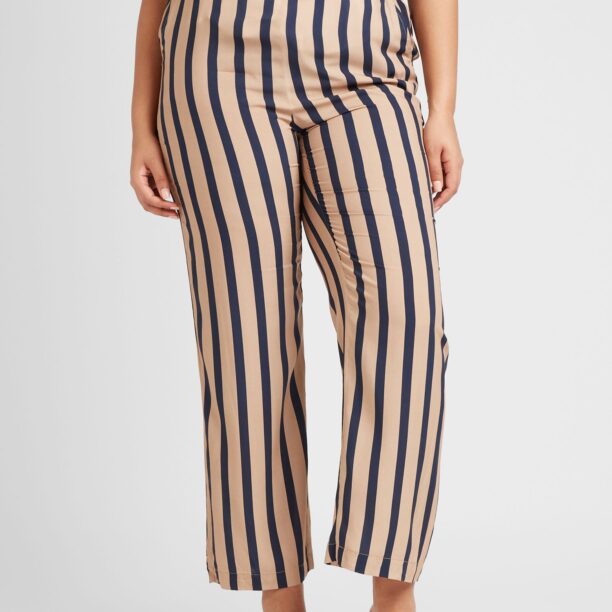 ONLY Carmakoma Pantaloni 'CHEYENNE'  bleumarin / maro cappuccino