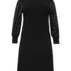 ONLY Carmakoma Rochie 'Foila'  negru / argintiu