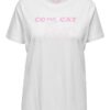 ONLY Carmakoma Tricou 'Pink'  roz / alb