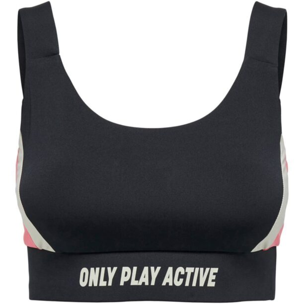 ONLY PLAY Sutien sport  negru / alb murdar