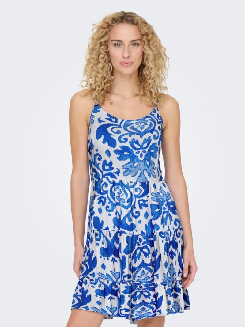 ONLY Rochie de vară 'MAJ LIFE'  indigo / alb preţ