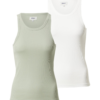 ONLY Top 'Lindsay'  verde pastel / alb