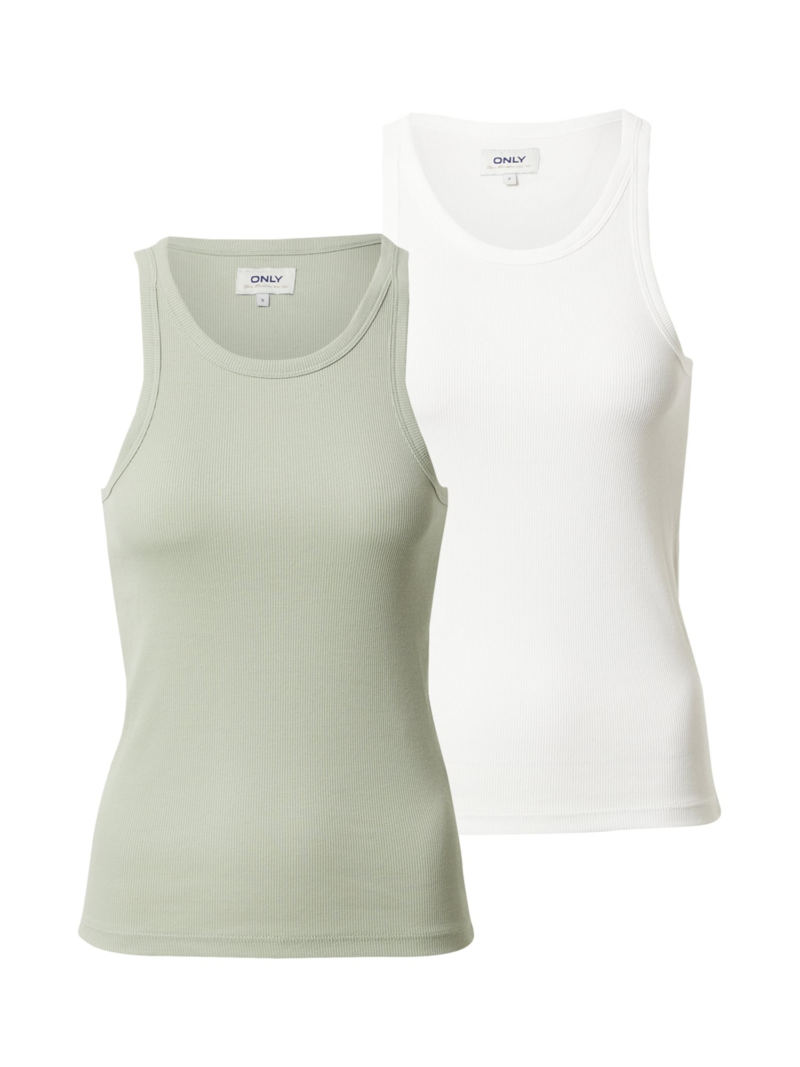 ONLY Top 'Lindsay'  verde pastel / alb