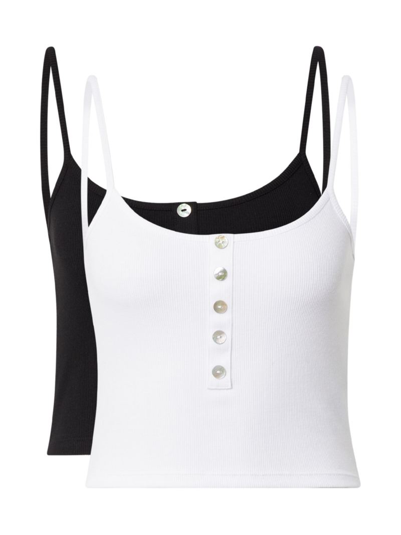 ONLY Top 'Nessa'  negru / alb