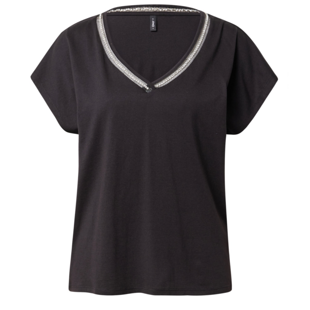 ONLY Tricou 'LULU'  negru / transparent