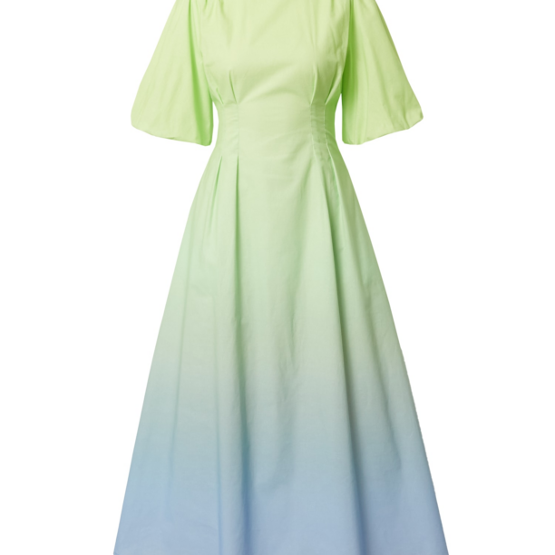 Olivia Rubin Rochie  albastru deschis / verde deschis