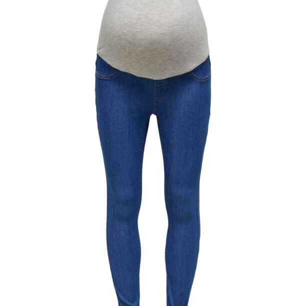 Only Maternity Jeggings 'Rain'  albastru denim / alb