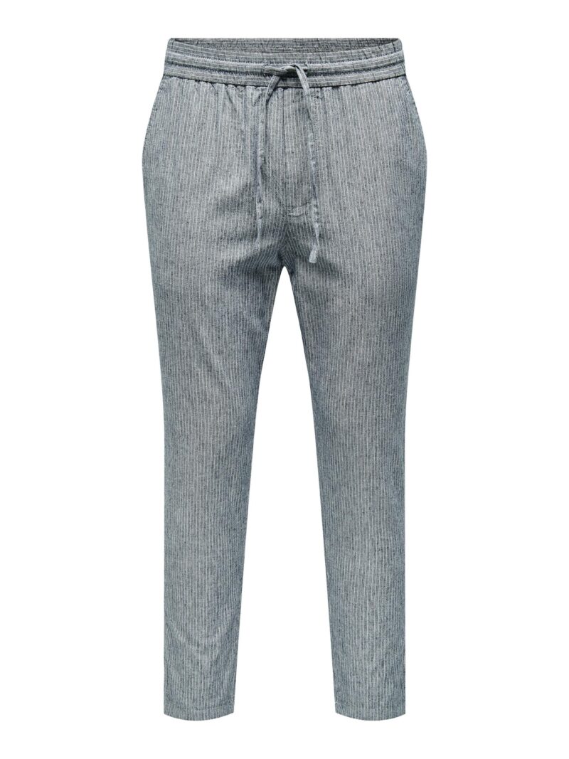 Only & Sons Pantaloni 'Linus'  albastru porumbel / alb