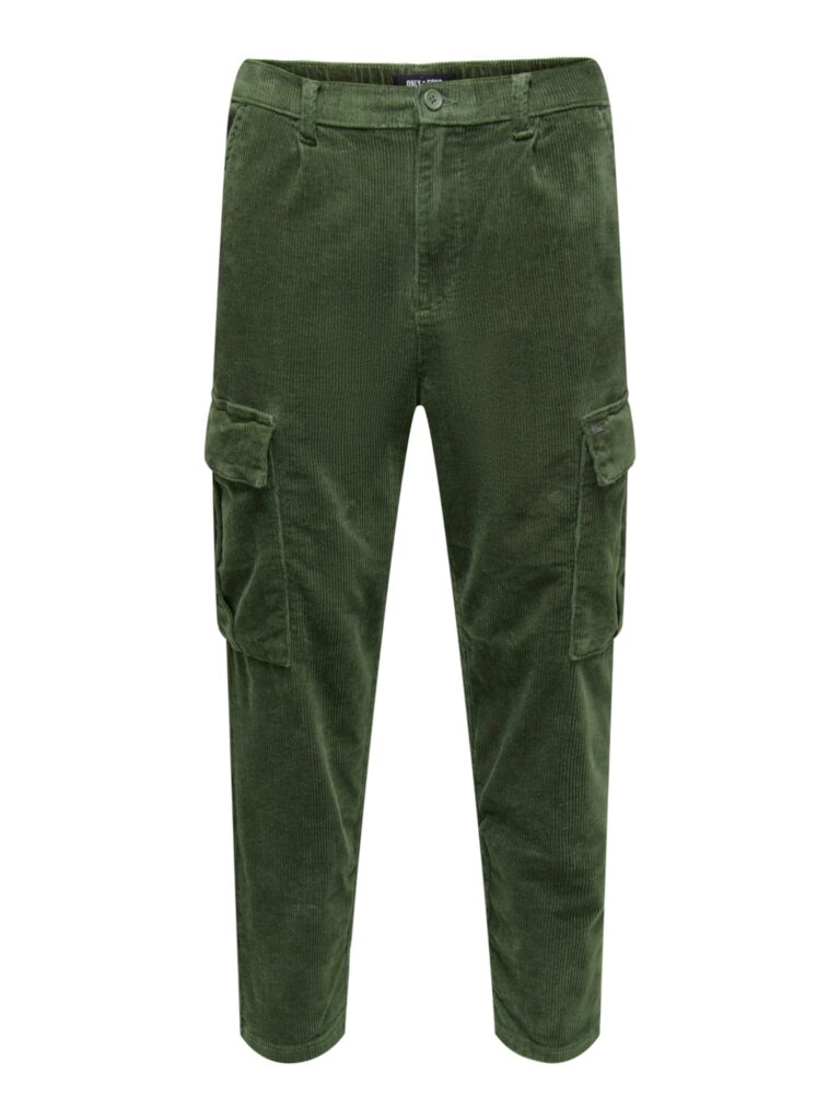 Only & Sons Pantaloni cu buzunare 'Dew'  verde închis