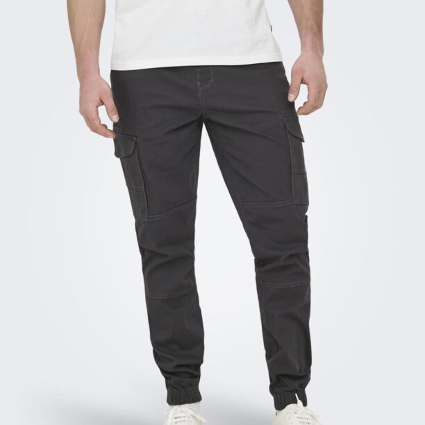 Only & Sons Pantaloni cu buzunare 'ONSCarter'  gri metalic