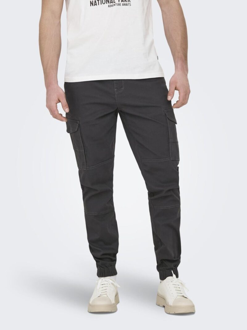 Only & Sons Pantaloni cu buzunare 'ONSCarter'  gri metalic