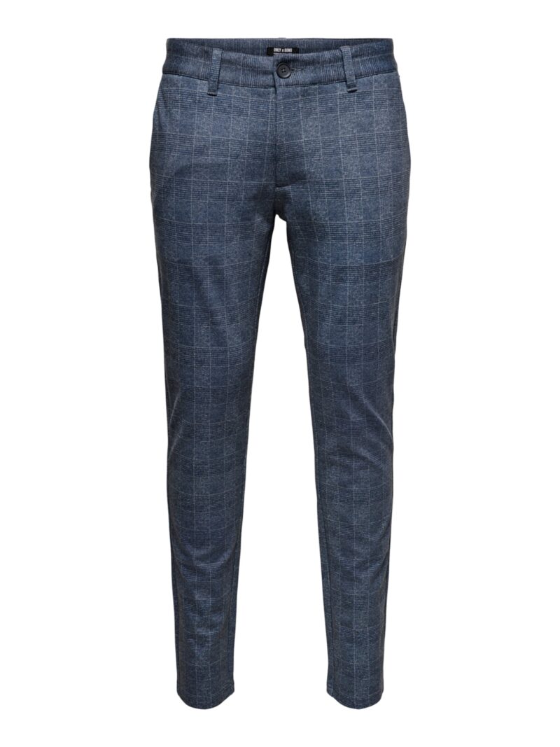 Only & Sons Pantaloni eleganți 'ONSMark'  bleumarin / albastru noapte / alb