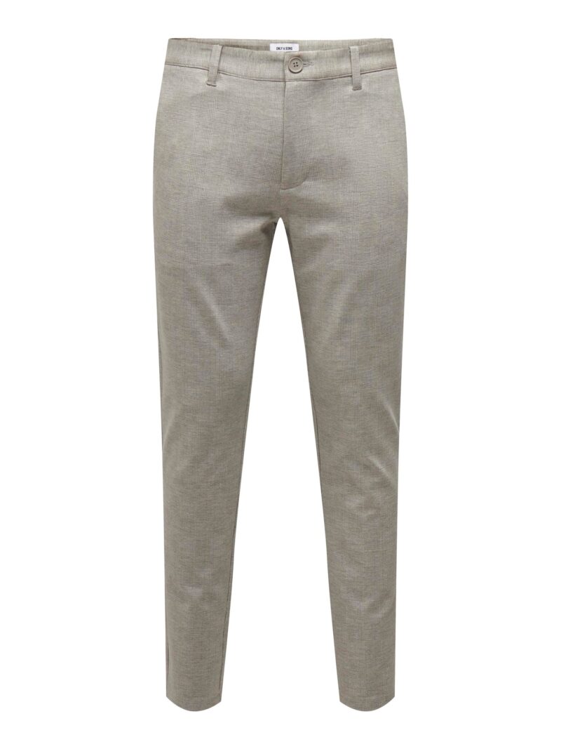 Only & Sons Pantaloni eleganți 'ONSMark'  gri piatră / alb