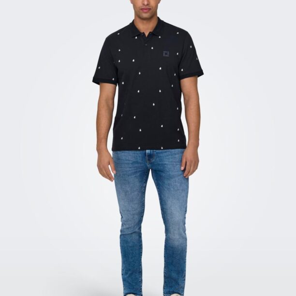 Cumpăra Only & Sons Tricou 'DAVE'  bleumarin / alb