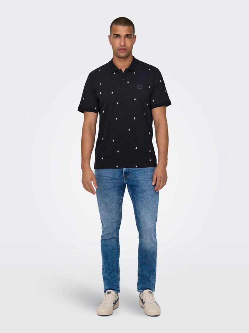 Cumpăra Only & Sons Tricou 'DAVE'  bleumarin / alb