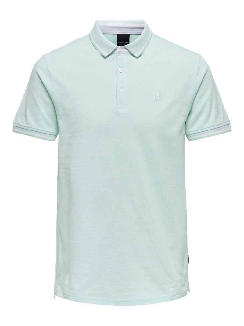 Only & Sons Tricou 'Fletcher'  albastru pastel / alb