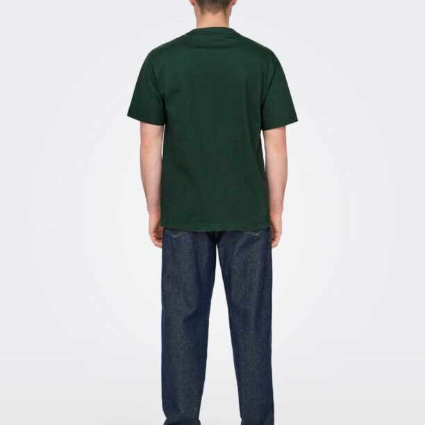 Only & Sons Tricou 'Fred'  verde închis preţ